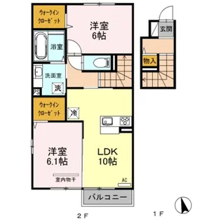 サンフラワー【2階】の間取り