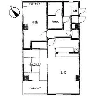 コースト鎌倉【2階】の間取り