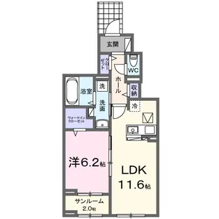 アイリス横山A【1階】の間取り