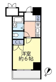 グランヴァン水天宮【4階】の間取り