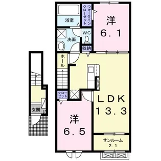 Le Lien I【2階】の間取り