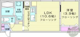 SPARKLE 裏参道【2階】の間取り