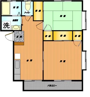 コーポさつきI【2階】の間取り