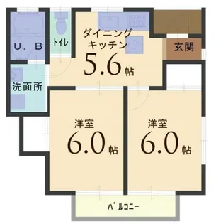 高橋荘【1階】の間取り