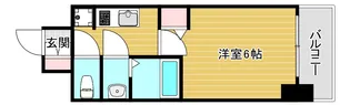 ファステート難波ラグジュ【5階】の間取り