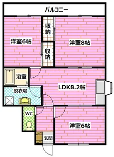 メゾンIDE【1階】の間取り