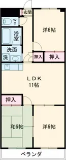 メゾンパークサイド【2階】の間取り