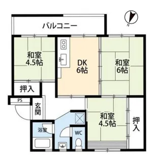 狭山住宅23号棟【4階】の間取り