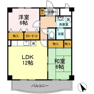 ブリリアントヒルズ【1階】の間取り