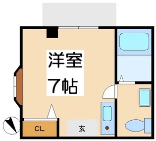 木村コーポ【1階】の間取り