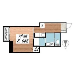 西一ビル【6階】の間取り