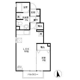 アスタマニアーナ C【1階】の間取り