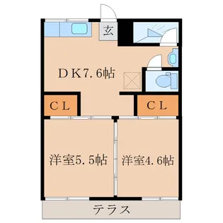 TRIDEC1-3【1階】の間取り