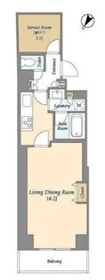 LUMIEC BUNKYO SENGOKU【1階】の間取り