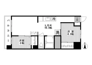 大山ローヤルコーポ【3階】の間取り