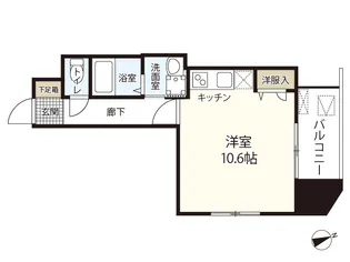 アーバンルーム平和大通り【7階】の間取り