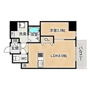 ArtizA京橋WEST【2階】の間取り