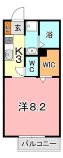 フューチャー江並【1階】の間取り