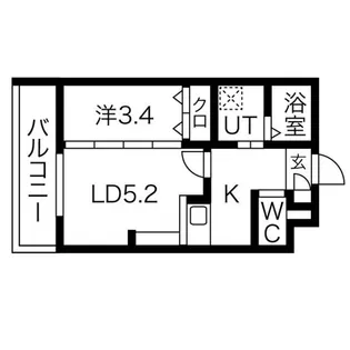 三宝町ジーイー・シス【1階】の間取り