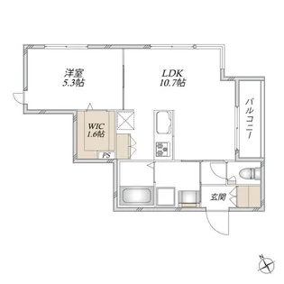 ハレ テラス【2階】の間取り