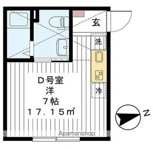 カサ・ミラドール【1階】の間取り
