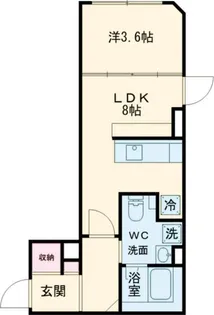 COCOCUBE大井町【5階】の間取り