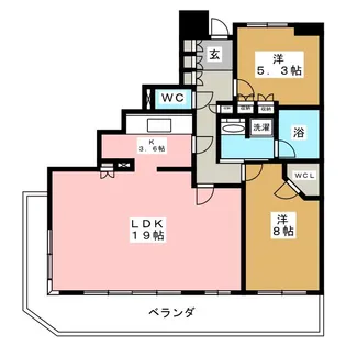 石神井公園ピアレス・ザ・タワー【29階】の間取り