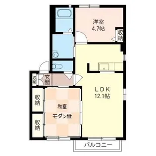 ラークスクエアII【2階】の間取り