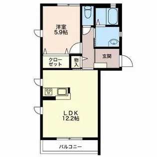 エスト【2階】の間取り