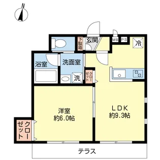コルティーレ【1階】の間取り