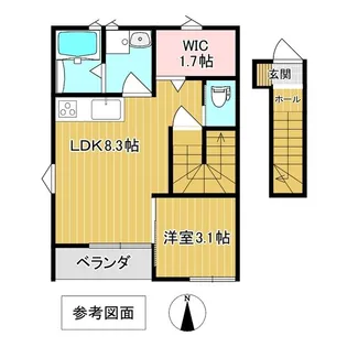 イスウィド【2階】の間取り