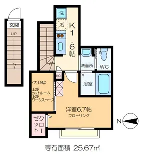 レソム新小岩【2階】の間取り