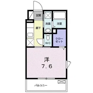 ビオーラ・ブローテ横浜【2階】の間取り
