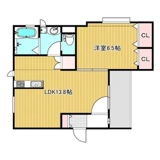 ブランココリータ【2階】の間取り