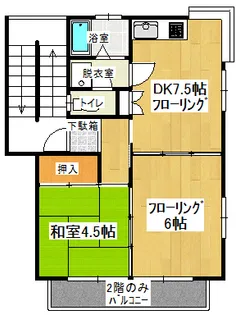 和光荘【2階】の間取り