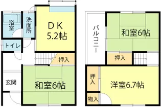 兵庫県加古川市加古川町美乃利【一戸建】の間取り