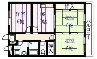 八幸ハイツ【1階】の間取り