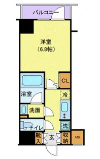 ハーモニーレジデンス浜松町【12階】の間取り