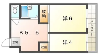 ローヤルハイツ石原【3階】の間取り