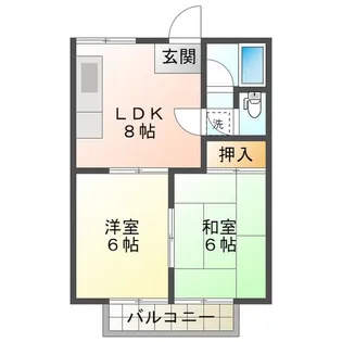 コーポ城西【1階】の間取り