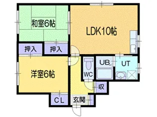 KUROBE221(クロベ)【2階】の間取り