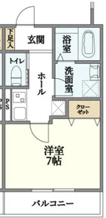 クレリア神戸【1階】の間取り