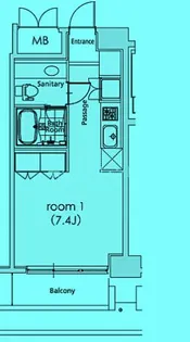 カスタリア芝公園【9階】の間取り