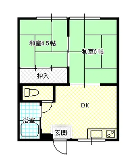 岡山県岡山市南区福浜町【アパート】の間取り