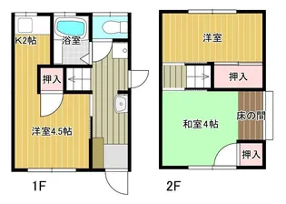 森本アパートの間取り