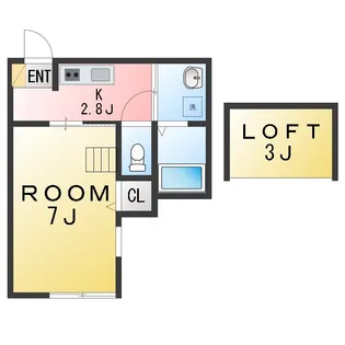 シャルール【2階】の間取り