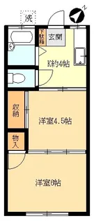 パークサイドヤマキ【2階】の間取り