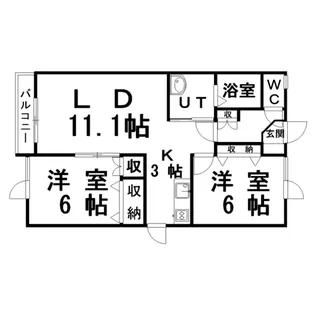 サンシャインKOWA【2階】の間取り