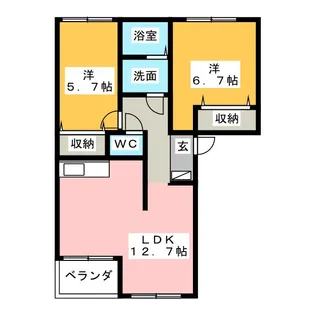 プレ ステージ【2階】の間取り