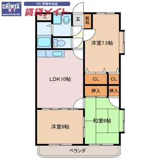 アビーロード【4階】の間取り